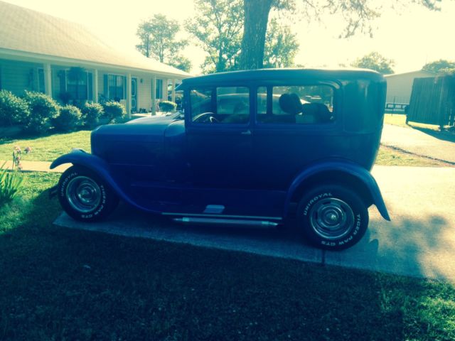 1928 Blue Ford Model A Sedan