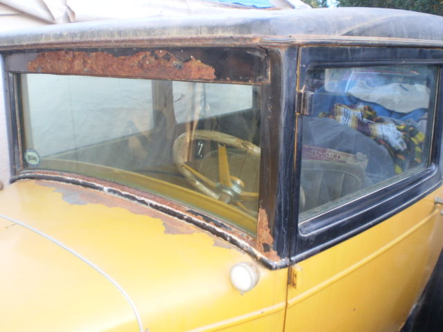 1928 green Chevrolet 2 door Sedan
