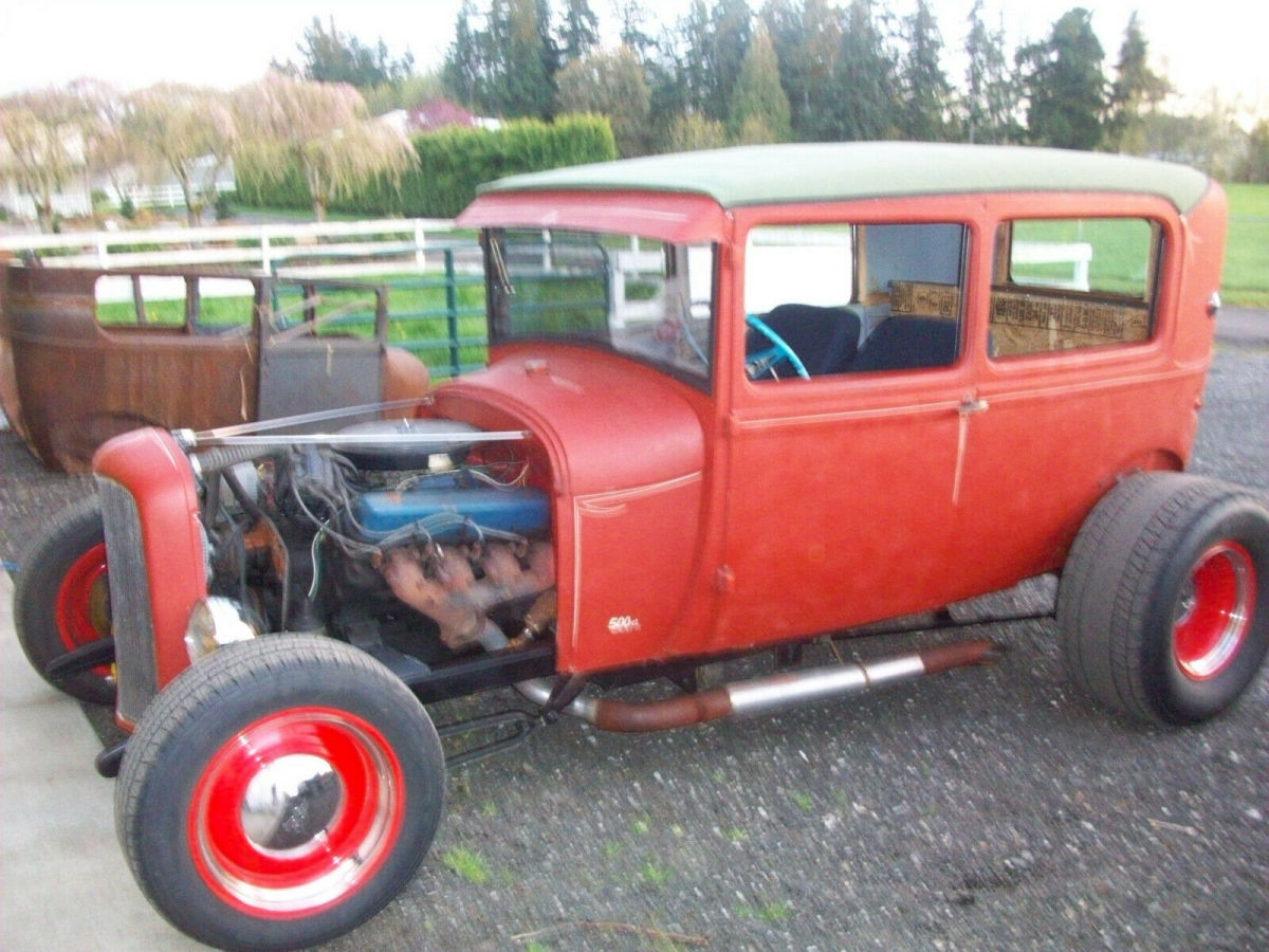 1928 primer Ford Model A Sedan