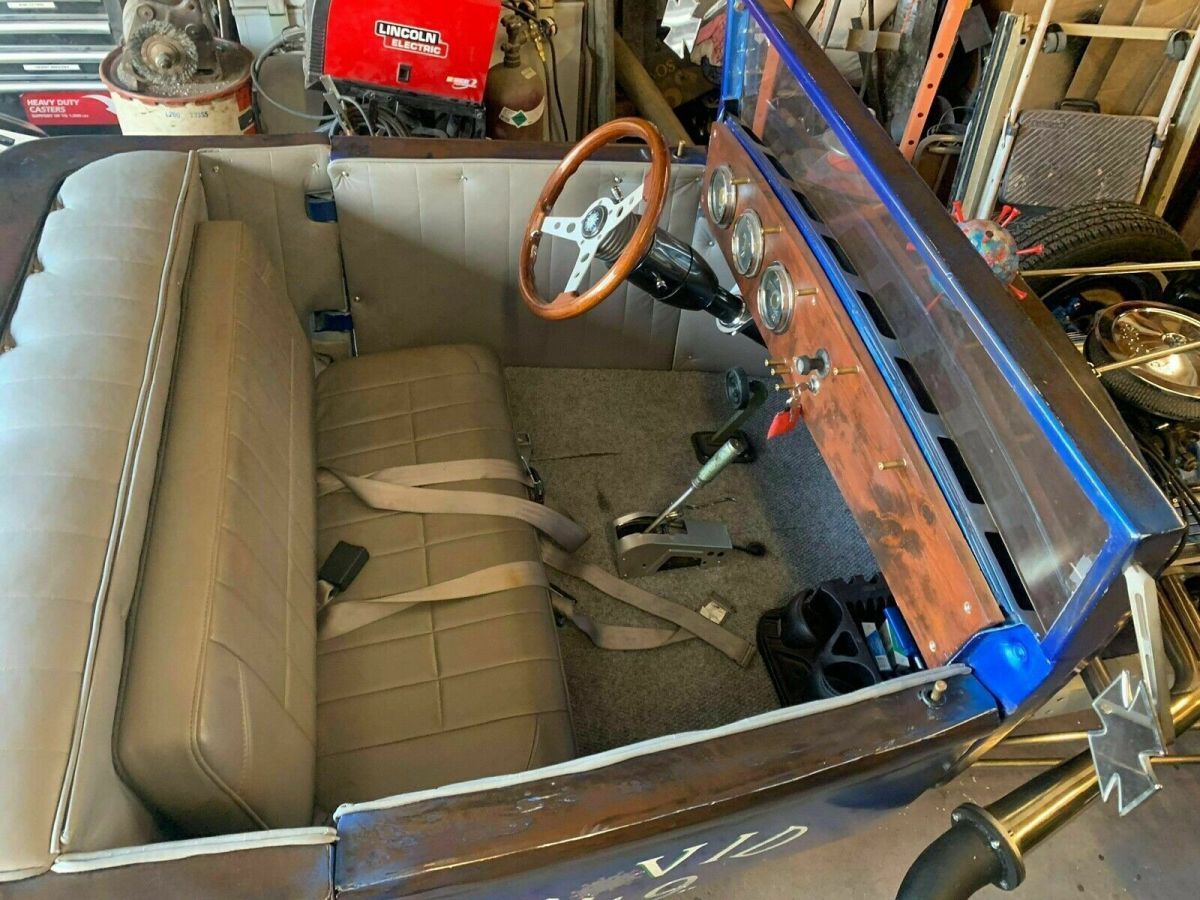 1928 Blue Ford A Coupe