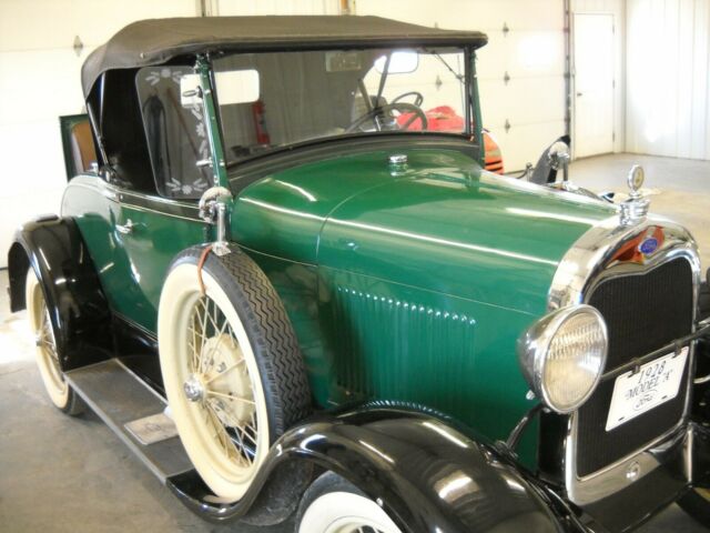 1928 Green Ford Model A Convertible