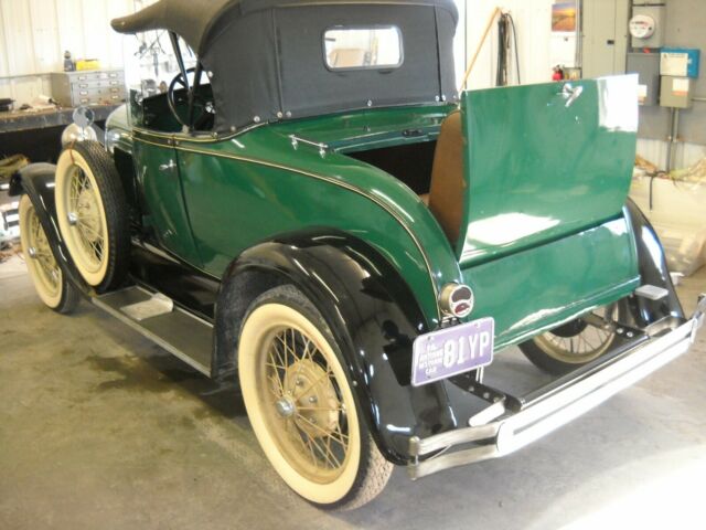 1928 Green Ford Model A Convertible
