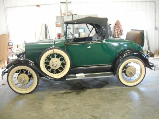 1928 Green Ford Model A Convertible