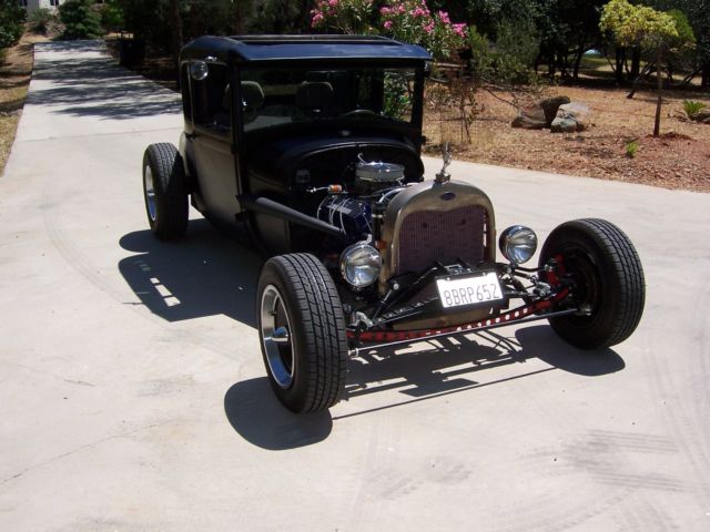 1928 Black Ford Model A Coupe