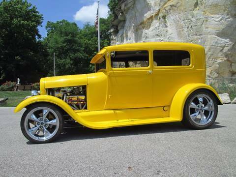 1928 Yellow Ford Model A Sedan