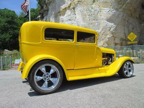1928 Yellow Ford Model A Sedan