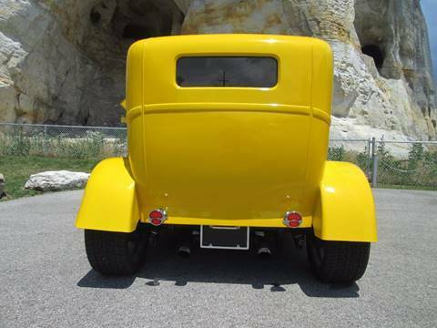 1928 Yellow Ford Model A Sedan