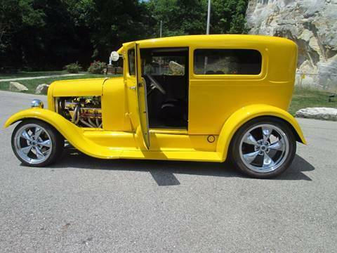 1928 Yellow Ford Model A Sedan