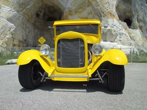 1928 Yellow Ford Model A Sedan