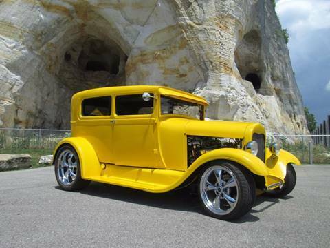1928 Yellow Ford Model A Sedan