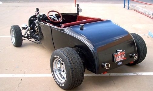 1928 Black Ford Model A Roadster