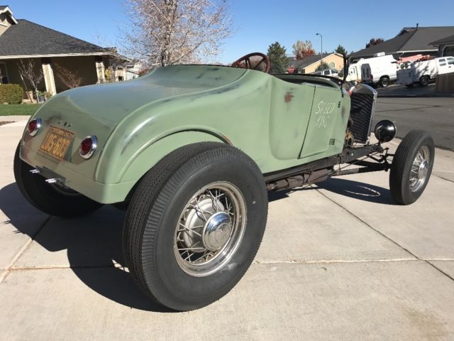 1928 Green Ford Model A Open Roadster