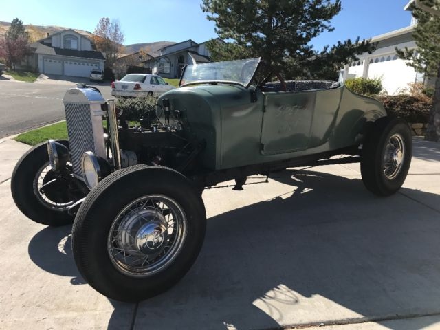 1928 Green Ford Model A Open Roadster