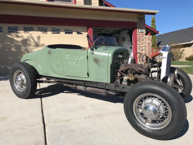 1928 Green Ford Model A Open Roadster