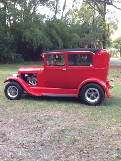 1928 Red Ford Other 2 Dr. Sedan