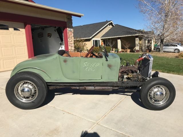 1928 Green Ford Model A Open Roadster