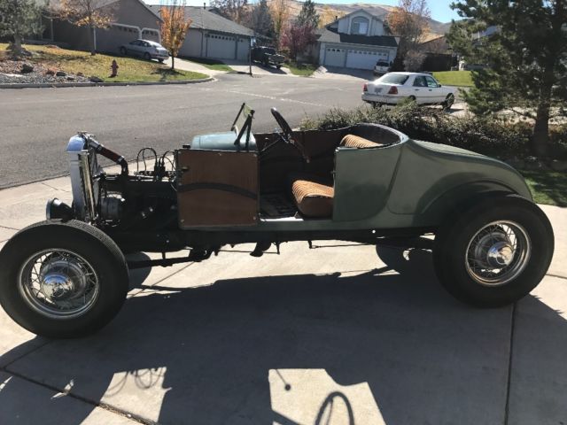 1928 Green Ford Model A Open Roadster