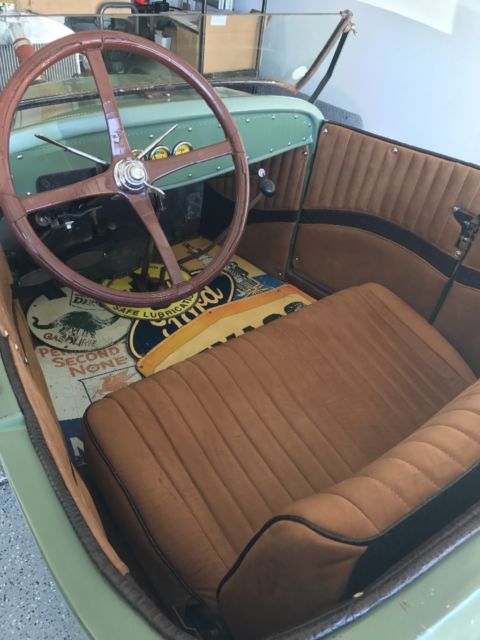 1928 Green Ford Model A Open Roadster