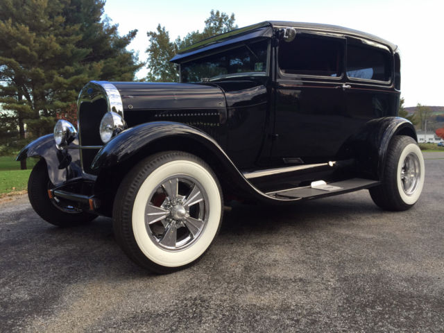 1928 Black Ford Model A Coupe