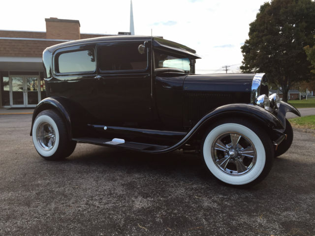 1928 Black Ford Model A Coupe