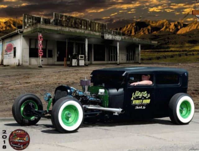 1928 Black Ford Model A Sedan