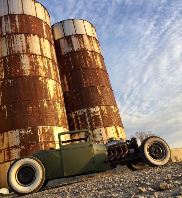 1928 Olive Ford Model A Coupe