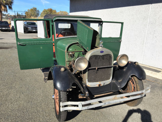 1928 Green Ford Model A Coupe