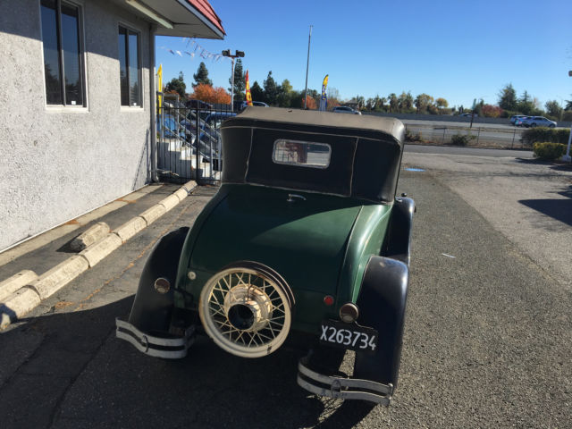 1928 Green Ford Model A Coupe