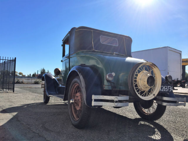 1928 Green Ford Model A Coupe