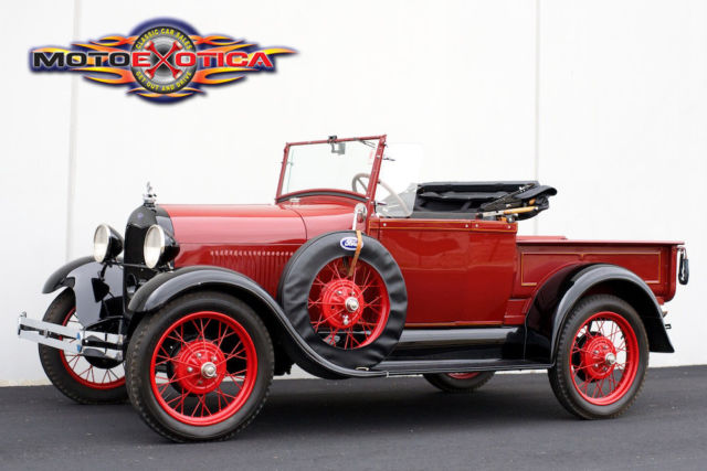 1928 Red Black Ford Model A Standard Cab Pickup