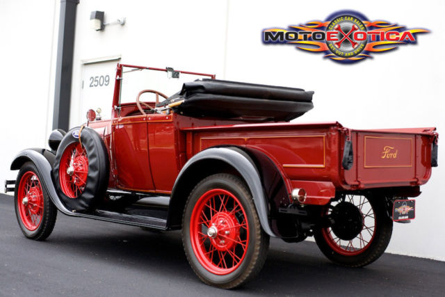 1928 Red Black Ford Model A Standard Cab Pickup