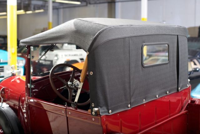 1928 Red Black Ford Model A Standard Cab Pickup