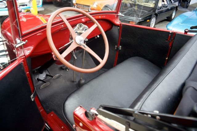1928 Red Black Ford Model A Standard Cab Pickup