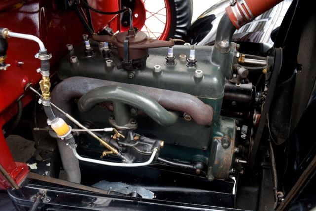 1928 Red Black Ford Model A Standard Cab Pickup