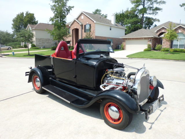 1928 Black Ford Model A Sedan