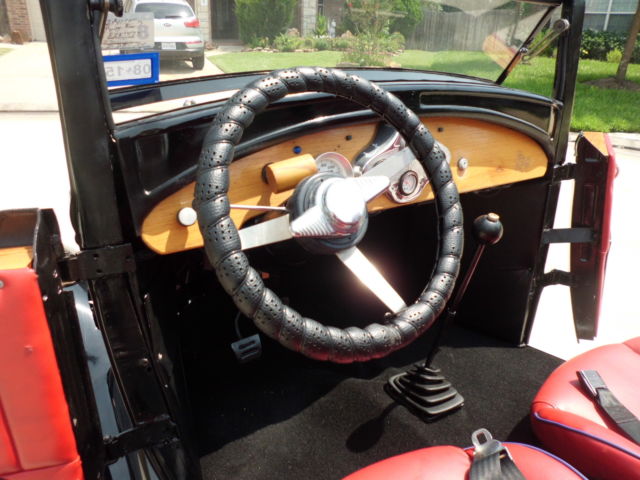 1928 Black Ford Model A Sedan