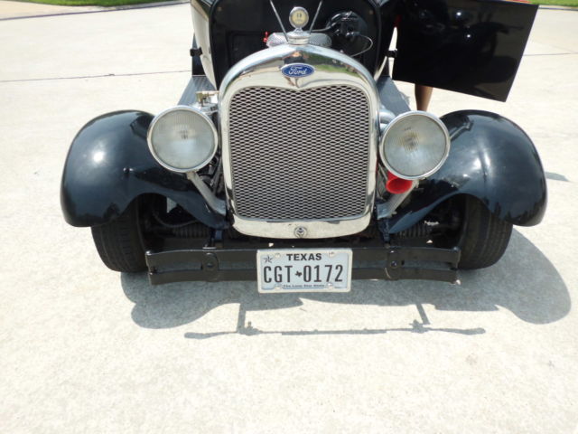 1928 Black Ford Model A Sedan