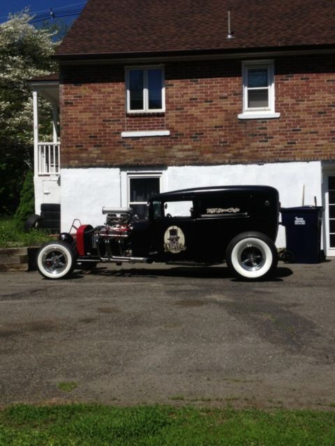 1928 Black Ford Model A Sedan