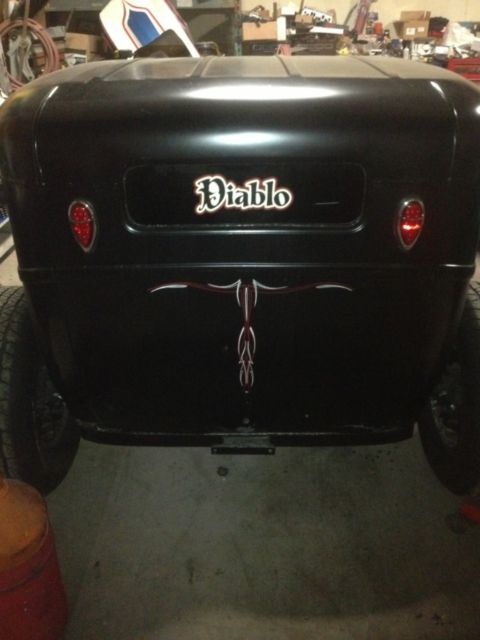 1928 Black Ford Model A Sedan