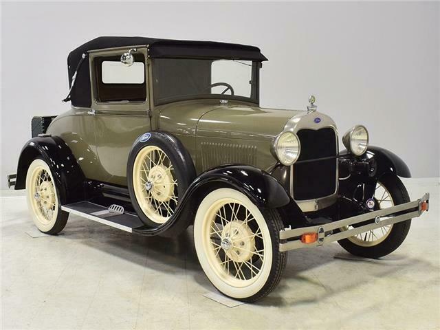 1928 Copra and Chicle Drab Ford Model A Sport Coupe --