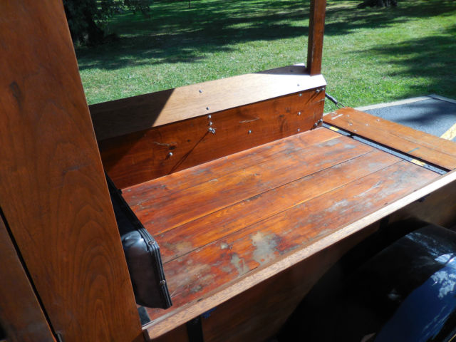 1928 Black and Walnut Ford Model A WoodyTruck