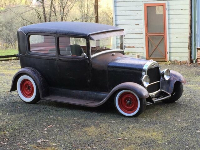 1928 Mostly Black Ford Model A