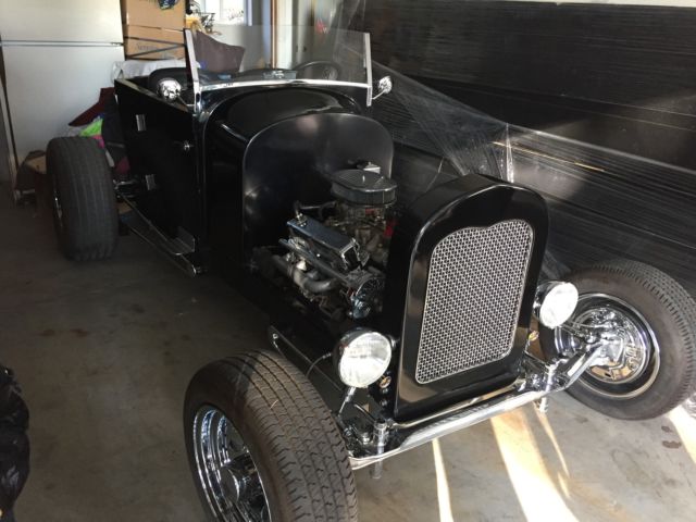 1928 Black Ford Model A Roadster