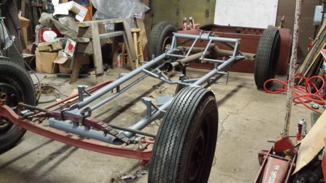 1928 red primer Ford Other roadster