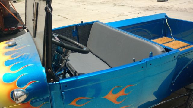 1928 Blue Ford Model A Convertible