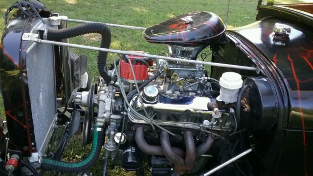 1928 Black Ford Model A Sedan