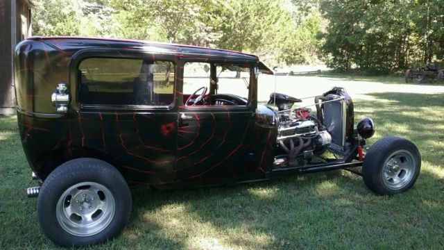 1928 Black Ford Model A Sedan