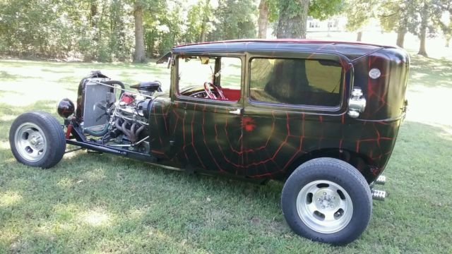 1928 Black Ford Model A Sedan