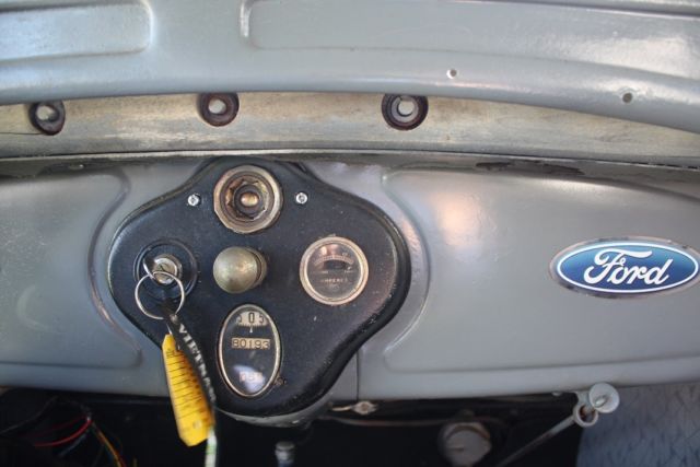 1928 Black Primer Ford Model A 4-Door Sedan