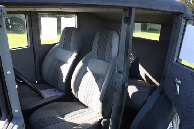 1928 Black Primer Ford Model A 4-Door Sedan
